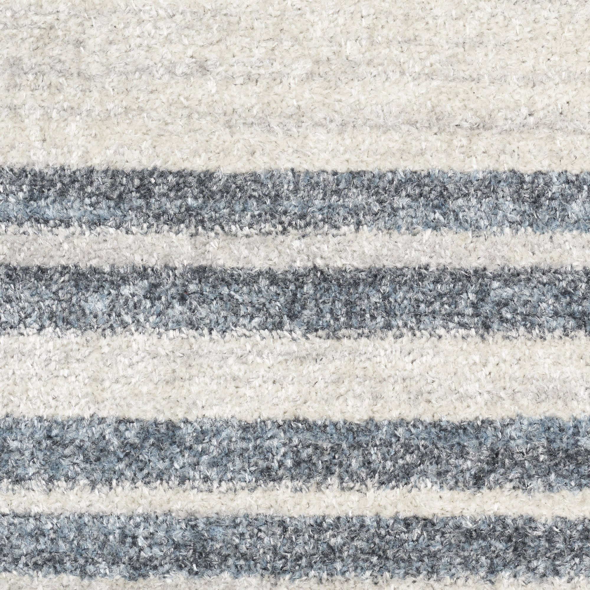 4' X 6' Ivory And Blue Geometric Washable Area Rug